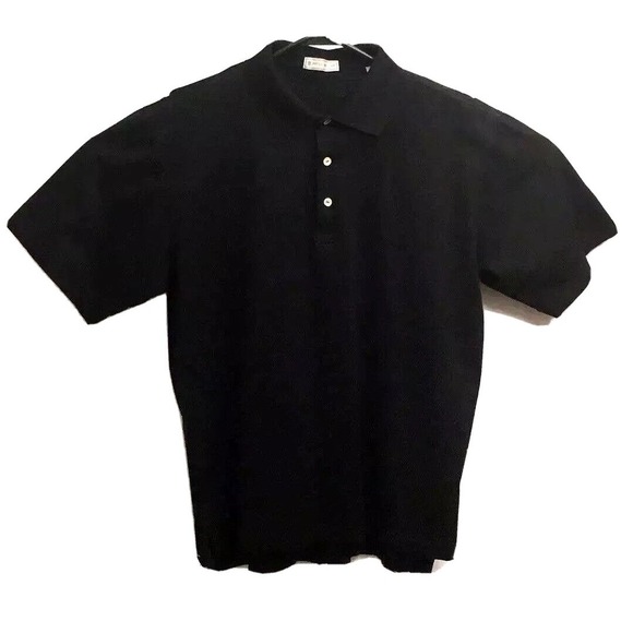 Peter Millar Other - Peter‎ Millar Golf Polo Short Sleeve Cotton Collar Black Ross Cup Shirt Mens L